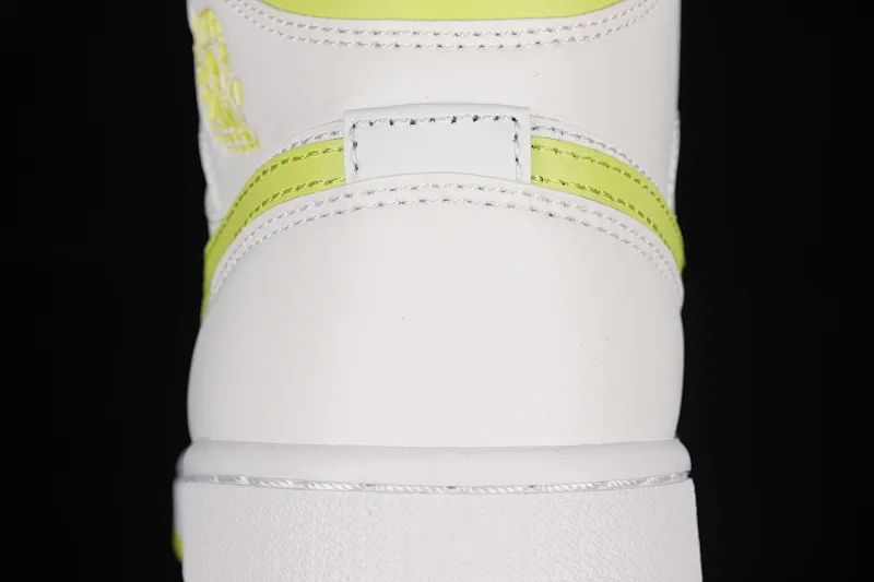 All categories Air Jordan Jordan series basketball shoes Air Jordan 1 Mid G version pure original Air Jordan AJ1 Mid "White Lime" AJ1 Joe 1 Green Lime China basketball shoes BQ6472-131